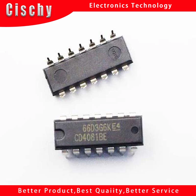 10PCS CD4081BE DIP14 CD4081 DIP 4081 4081BE DIP-14 new and original IC