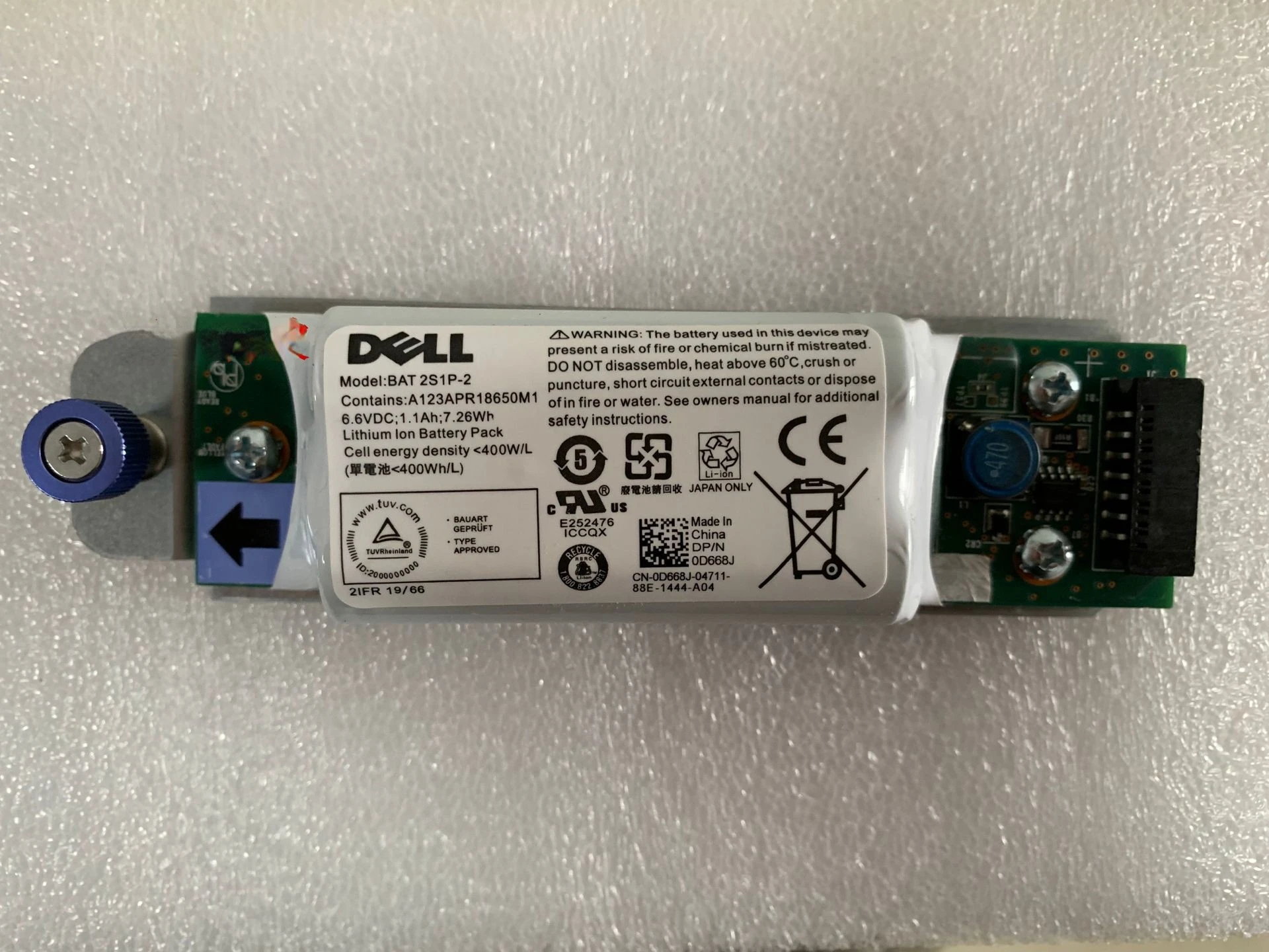 

New 2020 DELL 2S1P-2 0D668J MD3200/3220/3200I controller battery