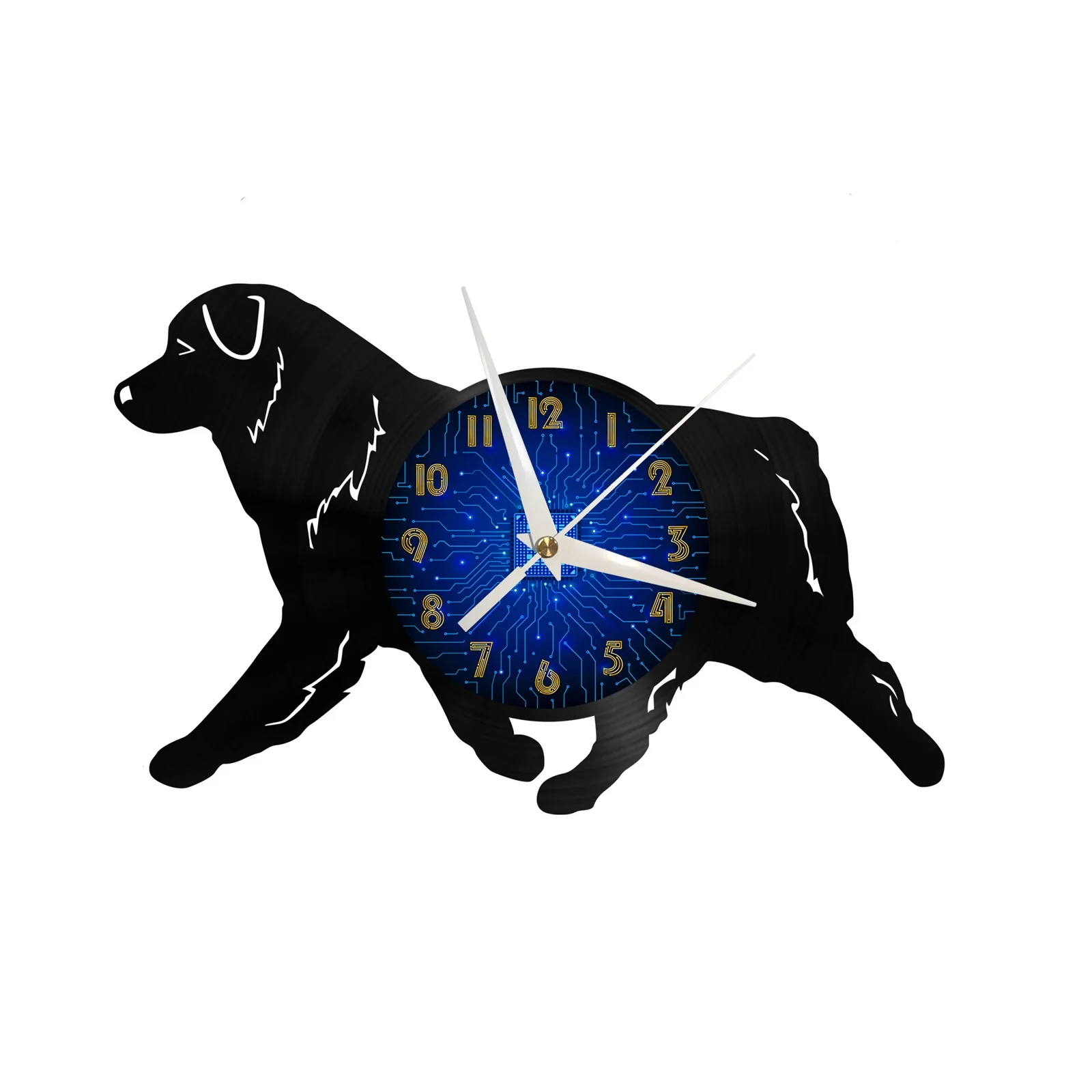 

Labrador Retriever Dog Vinyl Record Wall Clock for Kitchen Wall Decor Wall Art