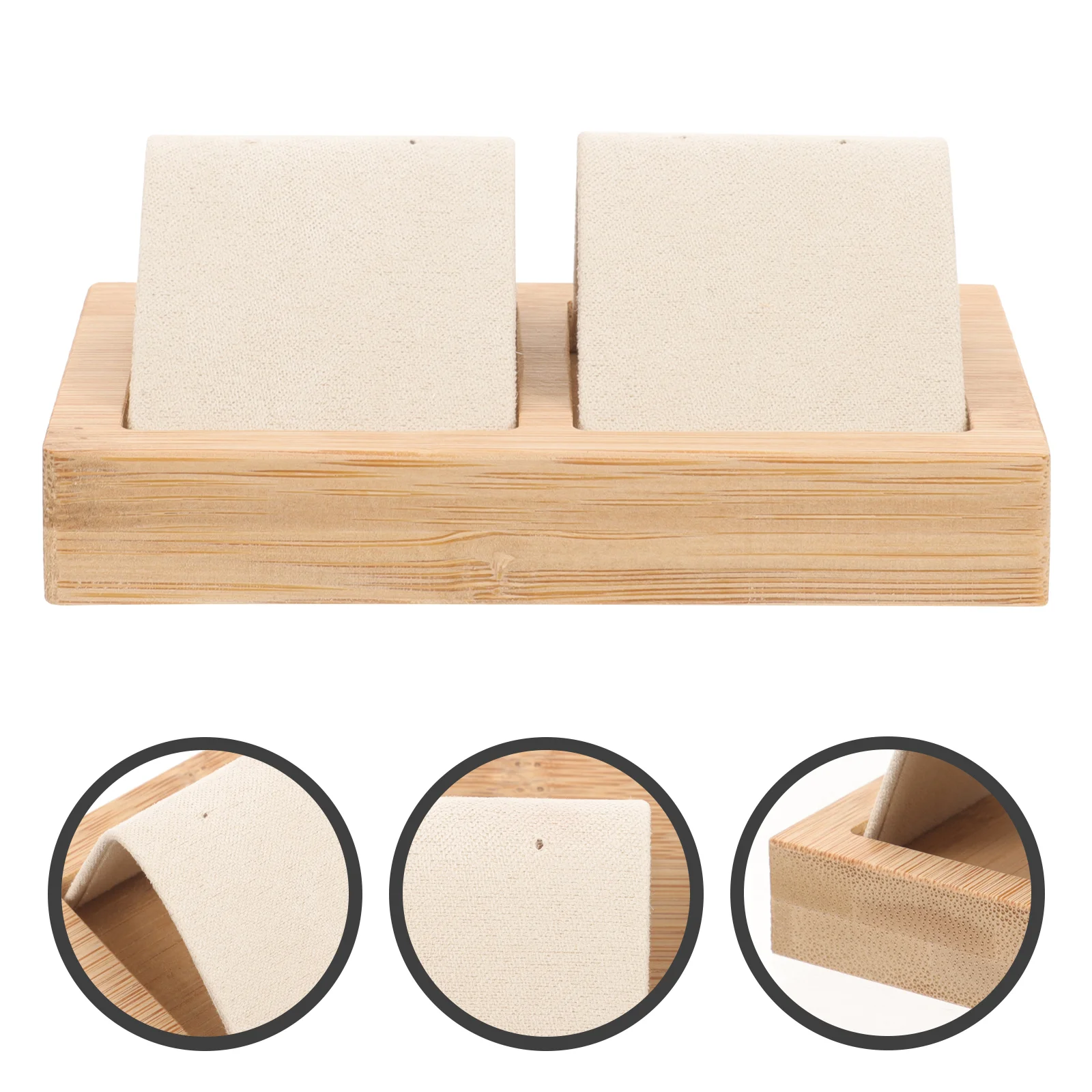 

Подставка для сережек-гвоздиков, держатель для хранения сережек-гвоздиков из бамбука, реквизит для фотосъемки