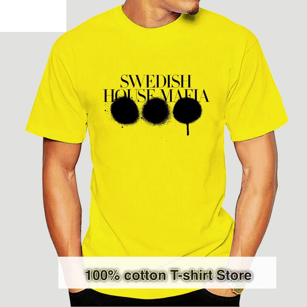 

Шведский Дом, мафия SHM Bella +, холщовая футболка Axwell Angello Ingrosso EDM, Мужская брендовая футболка, женская футболка