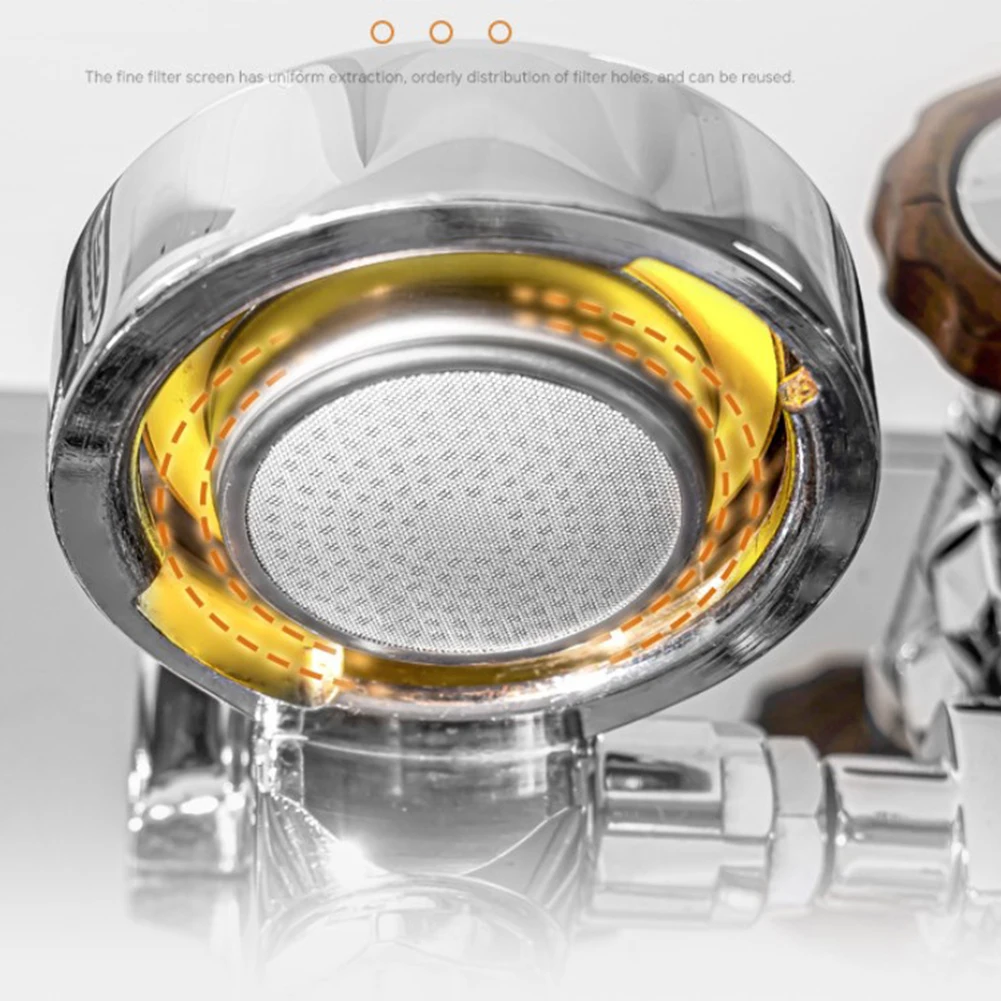 Фильтр для кофе оптимизирует заваривание с фильтром шайбы из нержавеющей стали