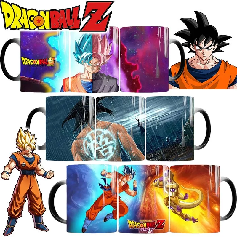 350 мл керамическая кофейная чашка Dragon Ball Son Goku Офисная с изменением цвета воды