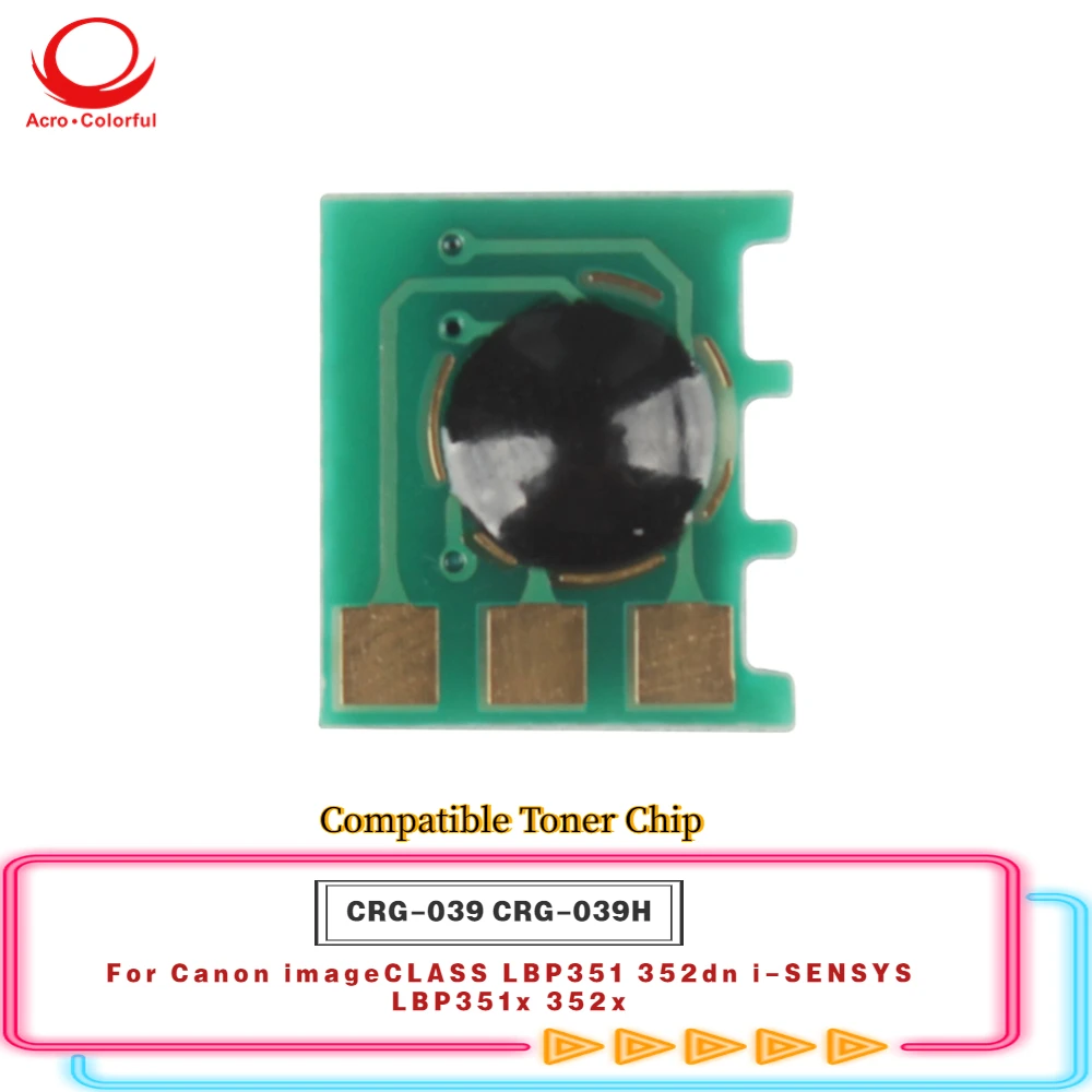 

10 Piece Compatible 25K CRG-039H Toner Chip Apply to Canon imageCLASS LBP351 352dn i-SENSYS LBP351x 352x Printer Copier