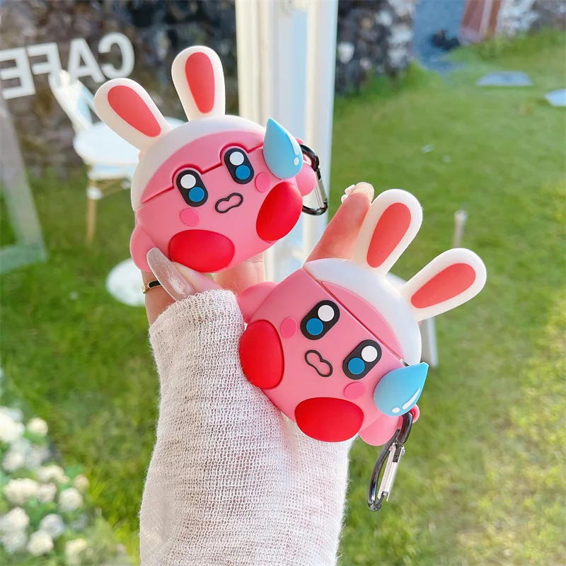 

Cartoon Cute Rabbit Pink Stars Case for Apple AirPods 1 2 3 Pro Cases Cover IPhone Bluetooth Earbuds Earphone Air Pod Pods Case