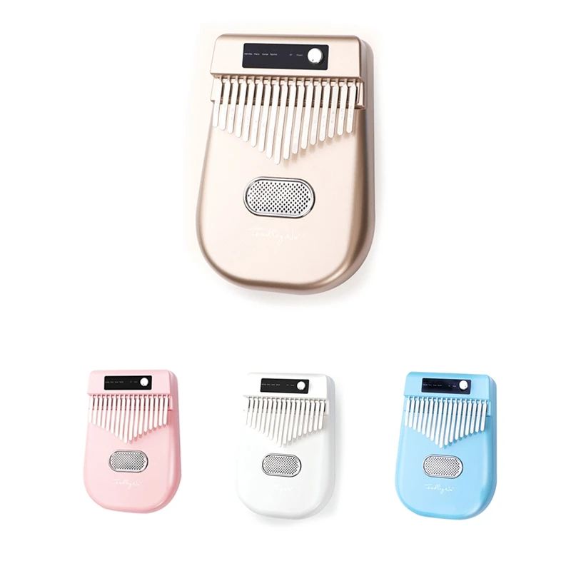 

HOT Electric Kalimba 17 Keys Thumb Piano 4 Kinds Of Timbre BT Connetion Finger Piano Electronic Musical Instrument