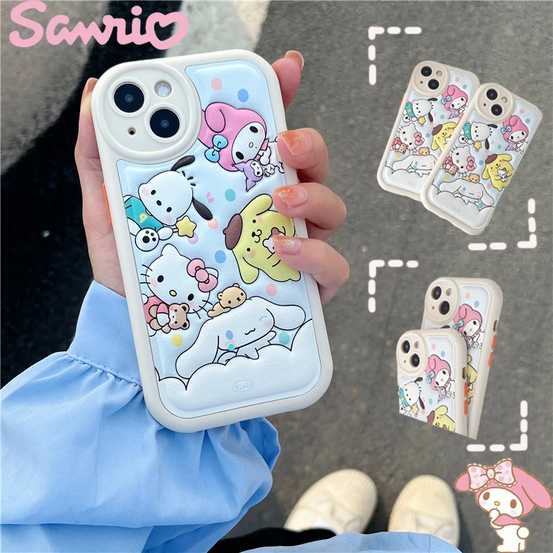 

Sanrio My Melody Kuromi Phone Case IPhone14 13 12 11Promax Cute Cartoon All-inclusive Phone Case 3D Three-dimensional Soft Shell