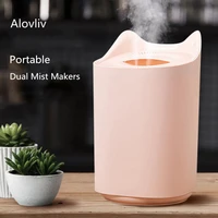 3 0l dual spray usb air humidifier for home ultrasonic desktop mist maker with colorful night lights mini office air purifier