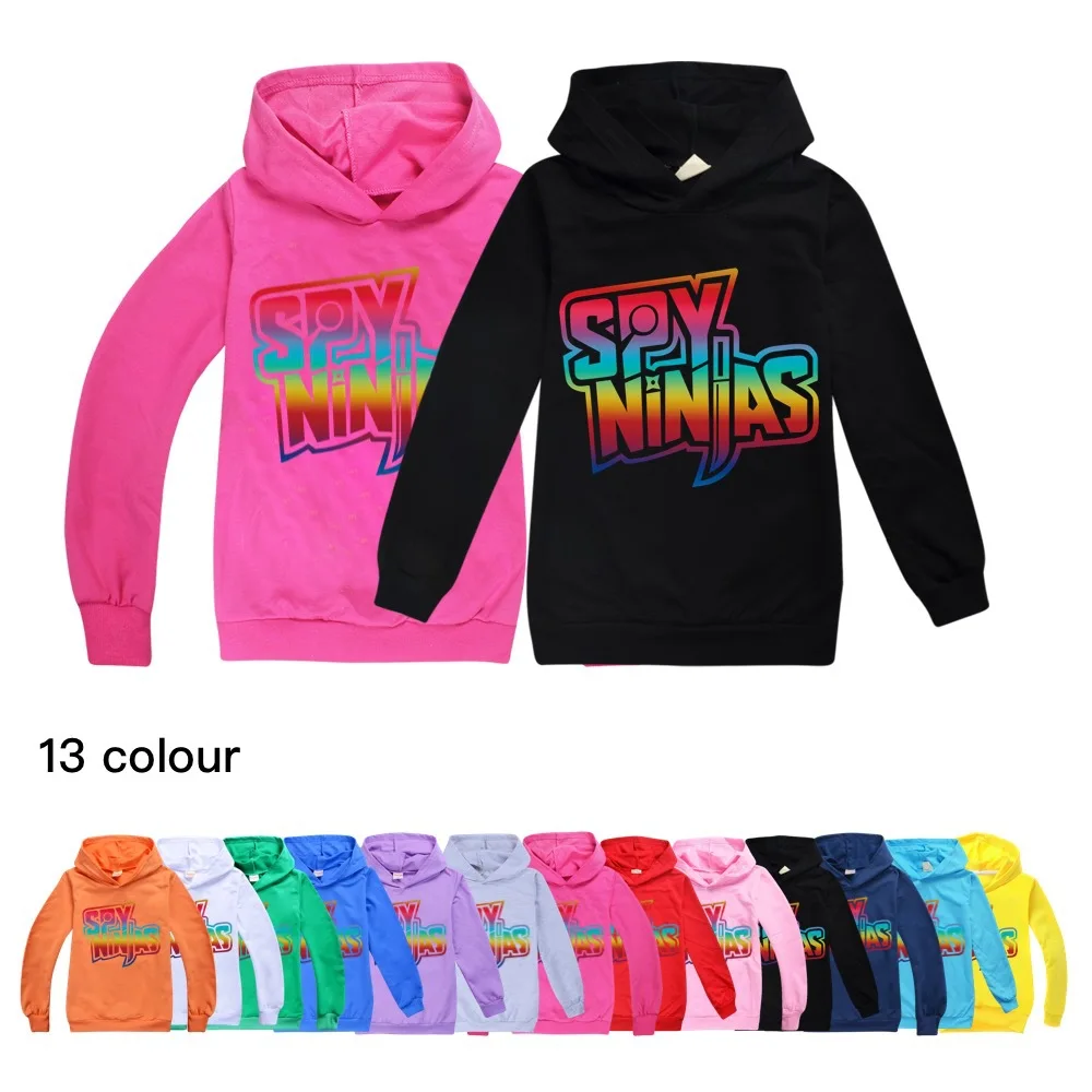 

Spring Autumn Kids Clothes Long Sleeves Hoodies Sweatshirts Fashion SPY NINJAS Girls Boys Cotton Hip Hop Hoody Casual Jacket Top