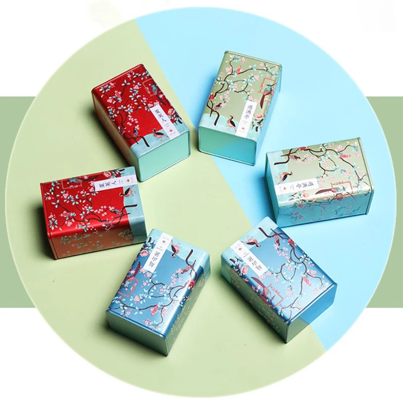 Чайная канистра в китайском стиле влагостойкий Железный контейнер винтажный