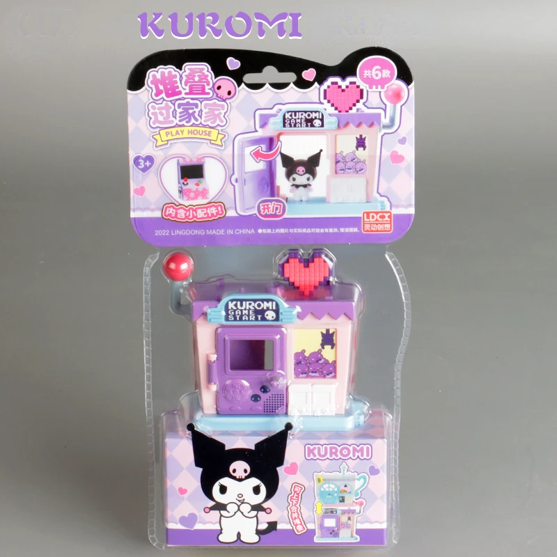 

Sanrio Series Creative Designer Kuromi KT Cat Children's Girls Play House Toys Hobbies Action Figures Holiday Gifts for Children