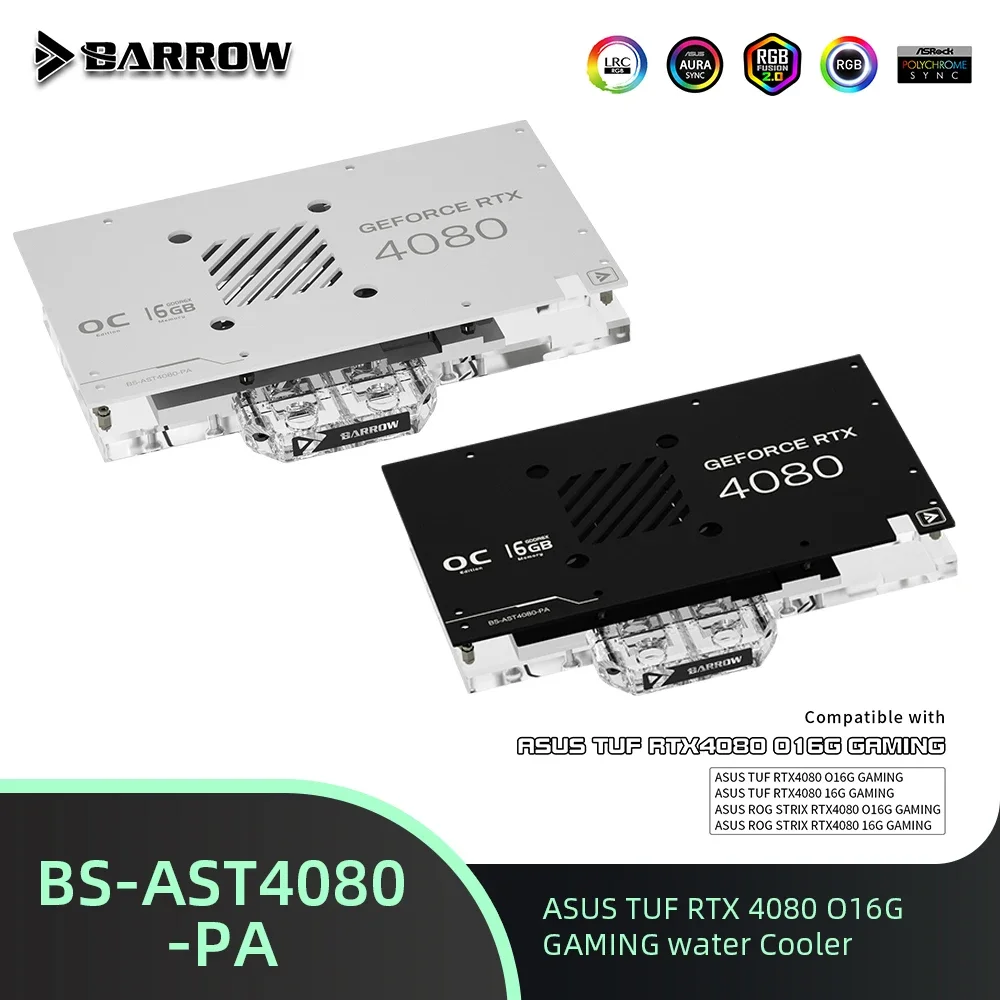 Barrow видеокарты водяной охладитель BS-AST4080-PA ASUS TUF Geforce RTX 4080 O16G игровой блок GPU для ПК