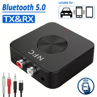 bluetooth 5 0 receiver transmitter nfc stereo 3 5mm aux jack rca type c music hifi audio wireless adapter for car speaker tv pc