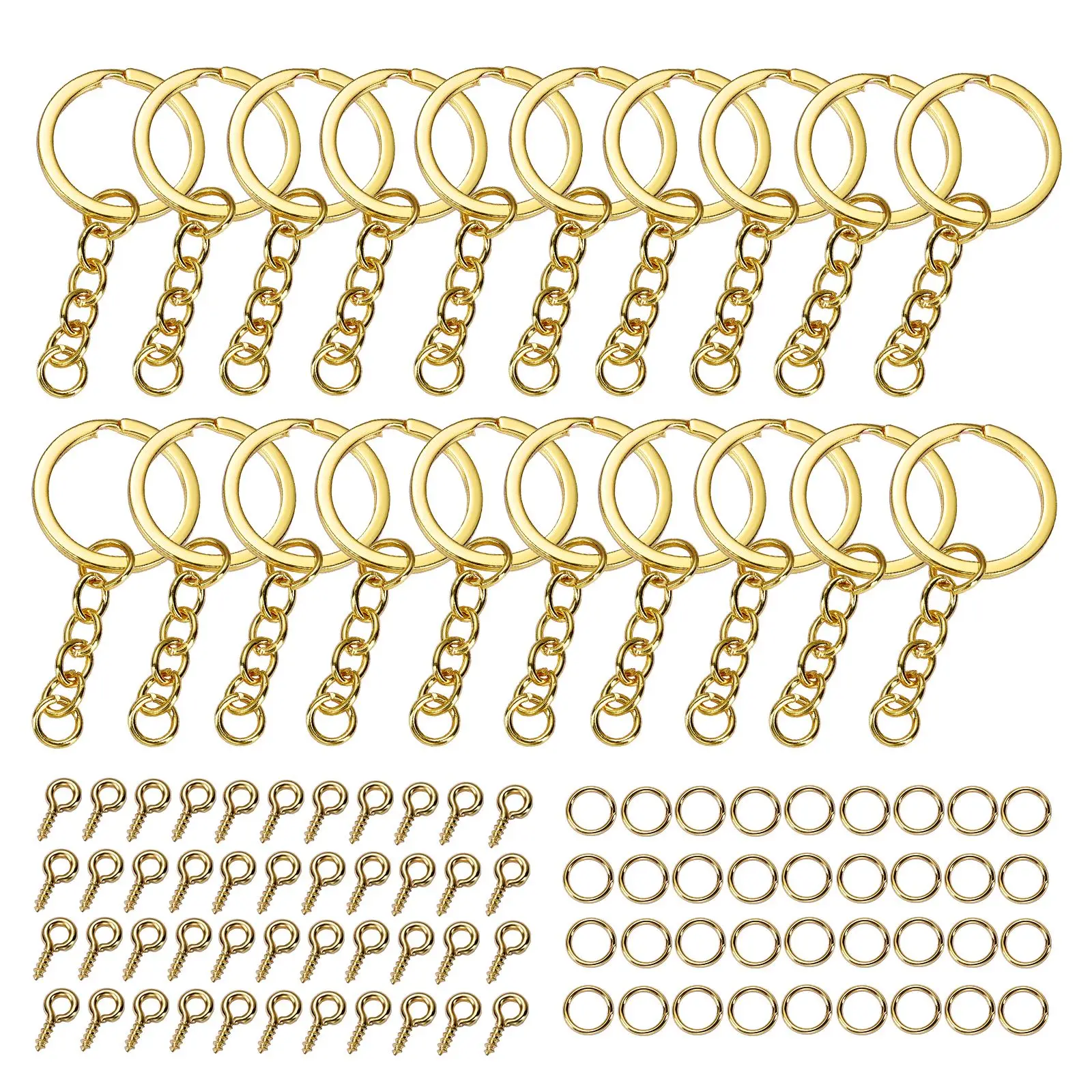 

Открытые соединительные кольца для брелоков, винтовые штифты, комплекты для изготовления ювелирных изделий «сделай сам», цепочка для ключей из эпоксидной смолы, Подвесные серьги, 20-320 шт.