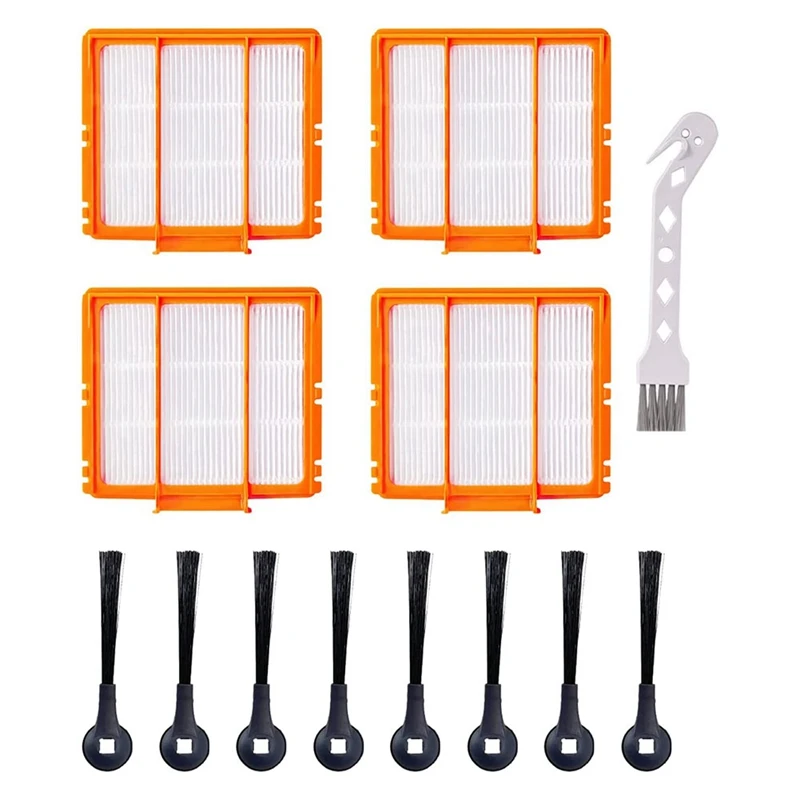 

1 Set Vacuum Cleaner Side Brushes Side Brushes + Filters For Shark AV2501AE RV2502AE AV2501S Robot