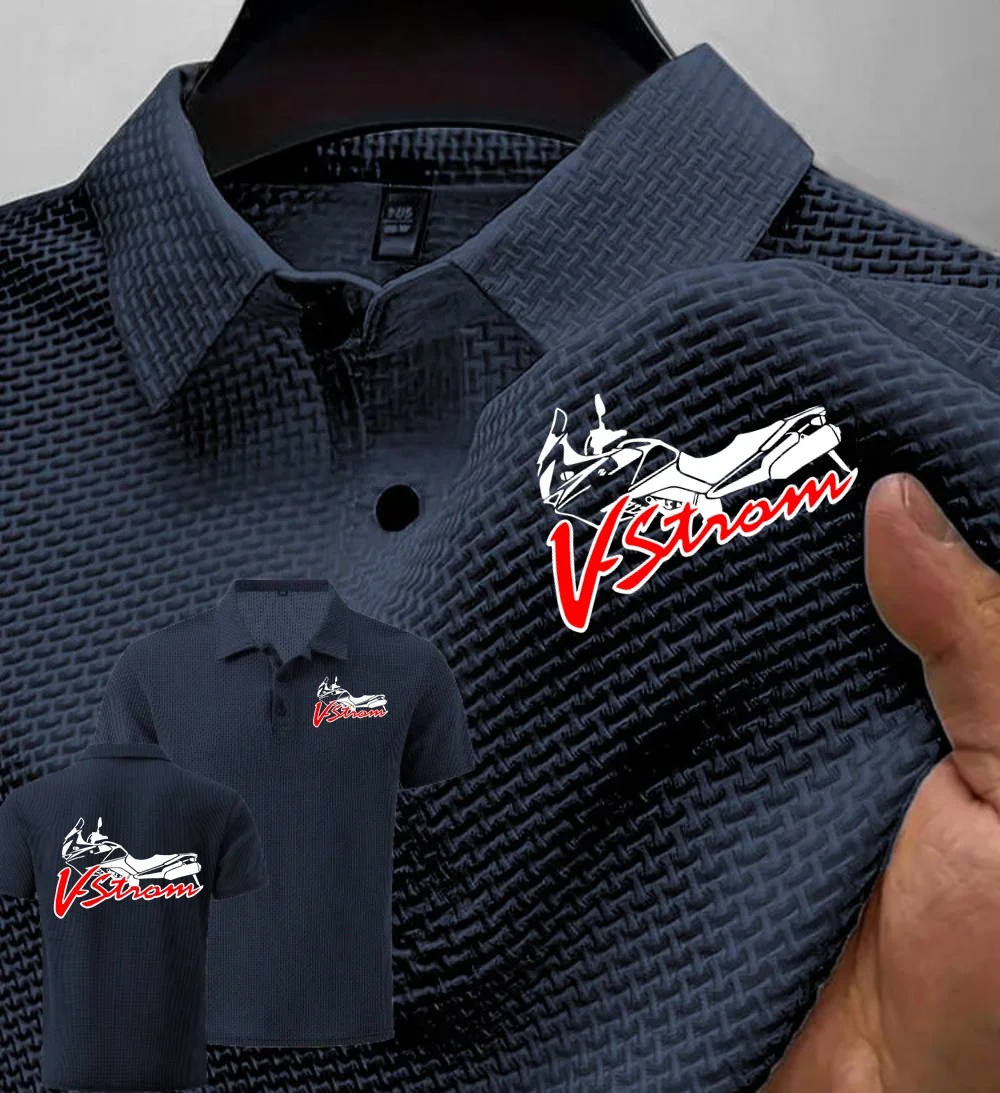 Новые мужские рубашки-поло мотоциклетная футболка V-Strom DL 650 логотип