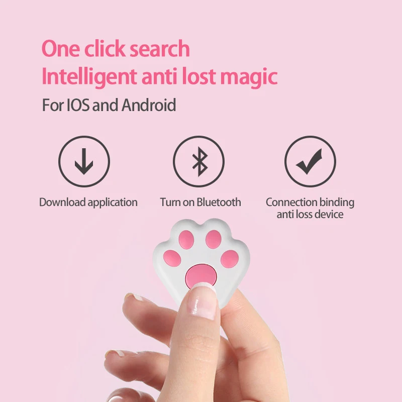 

Wireless Bluetooth-compatible Tracker Mini Anti-lost Alarm Smart Tag Child Bag Wallet Key Pet Finder GPS Locator