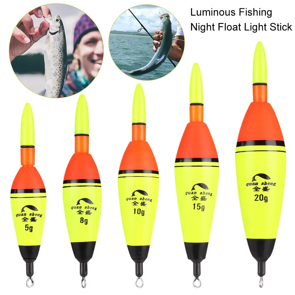 

5g/8g/10g/15g/20g/30g/40g/50g/60g/80g/100g Fishing Floats EVA Luminous Fishing Night Light Stick Floats Sea Rock Fishing Floats