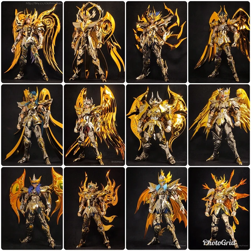 

In-Stock Saint Seiya Myth Cloth Ex Soul Of Gold Sog Gold Saint MC Leo GT Cancer CS Pisces JM Virgo Metal Armor Action Figure
