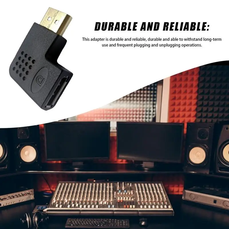 Адаптер Displayport конвертер DP переходник разъем L-образный адаптер для HD монитора