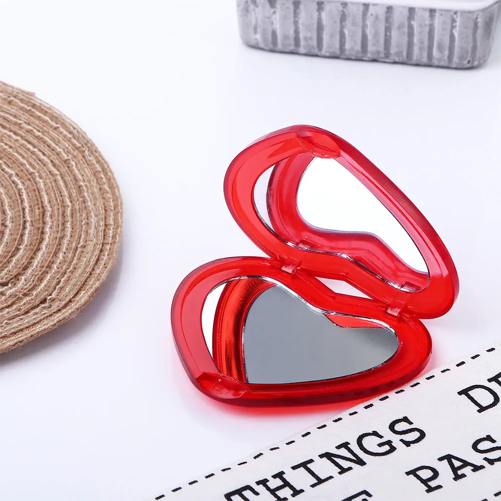 

Косметическое зеркало в стиле интернет-знаменитостей, декоративное зеркало, студенческое карманное портативное домашнее зеркало с сердеч...