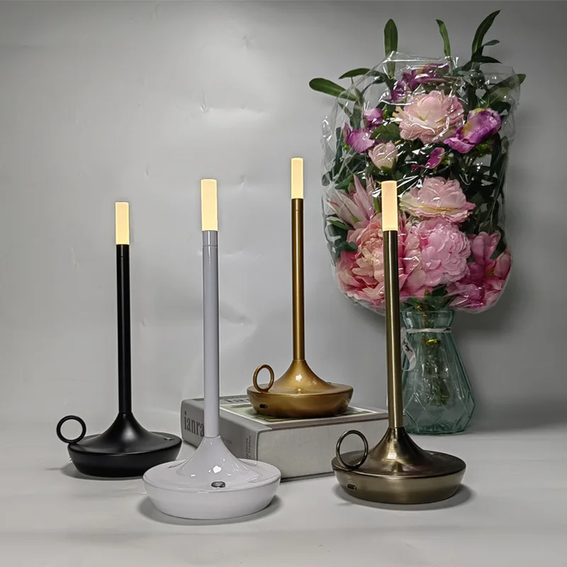 

Table lamp for bedroom Rechargeable Wireless touch lamp Camping candle Creative lamp rechargeable USB-C desk lamp
