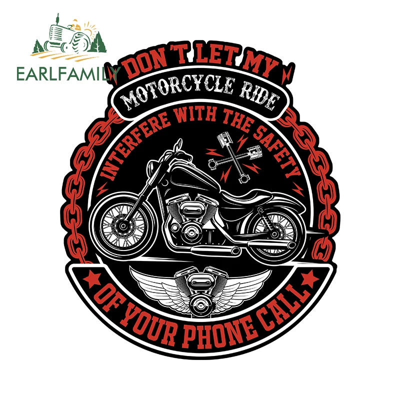 EARLFAMILY для байкера, дедушки, старика, мотоциклиста, виниловые наклейки для автомобиля, устойчивые к царапинам, водостойкий бампер, наклейка на автомобиль, аксессуары