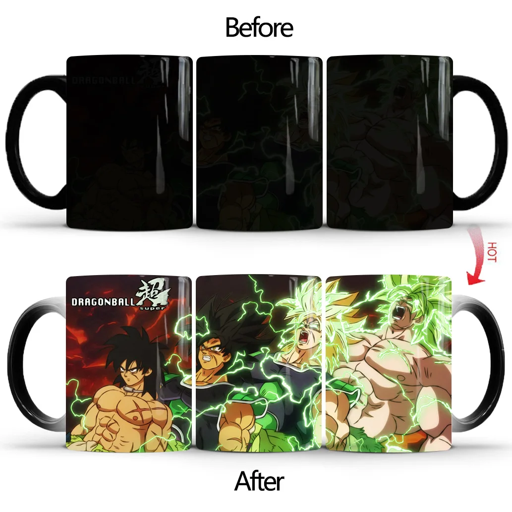 

Super Goku Magic Mug Heat Sensitive Hot Water Change Color Ceramic Cup Coffee Milk Breakfast Cup Presents Friends Birthday Gifts