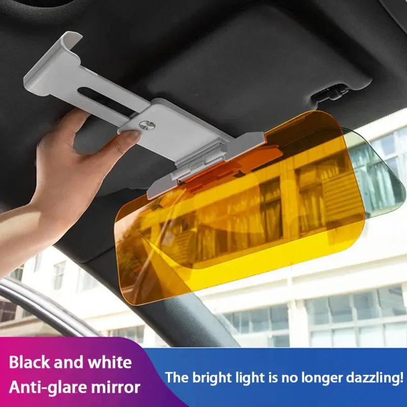 

Автомобильный солнцезащитный козырек HD с защитой от солнечного света, ослепительные очки, дневное и ночное видение, зеркало для вождения, складное зеркало с откидной крышкой и прозрачным обзором, внутренние зеркала