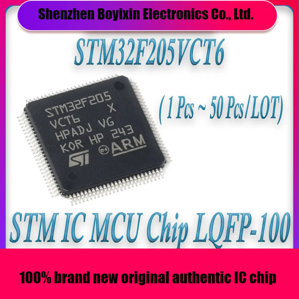 STM32F205VCT6 STM32F205VC STM32F205V STM32F205 STM32F STM32 STM IC MCU Chip LQFP-100