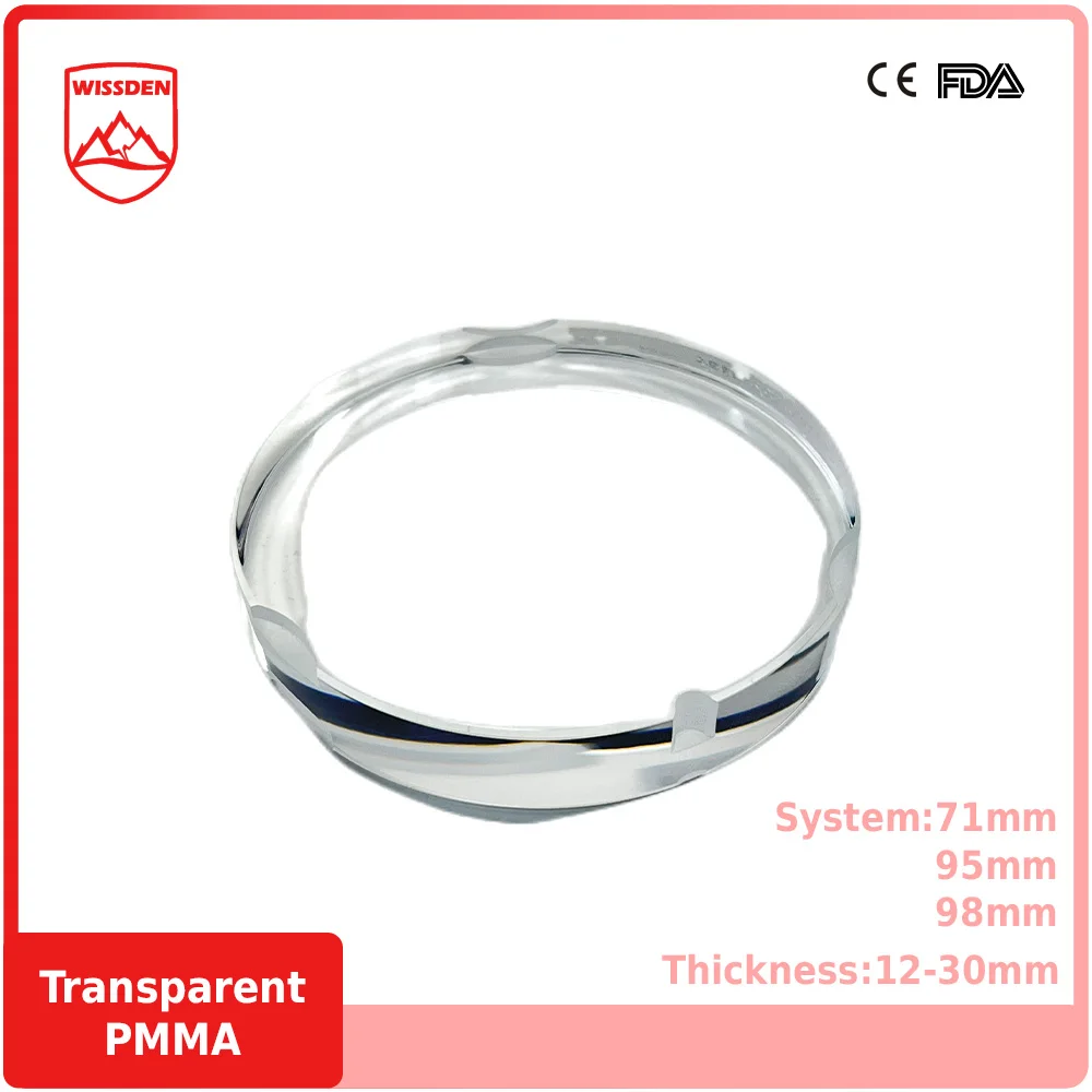 

Wissden Translucent PMMA Disc 71/95/98mm Dental Lab Materials CAD/CAM