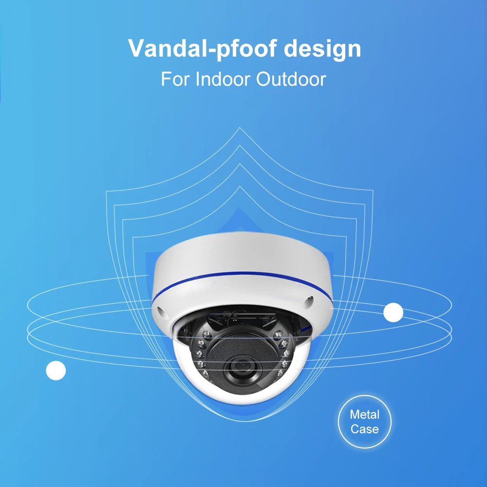Фото Наружная IP-камера AZISHN 4K 8MP 5MP 4MP IP66 POE №3