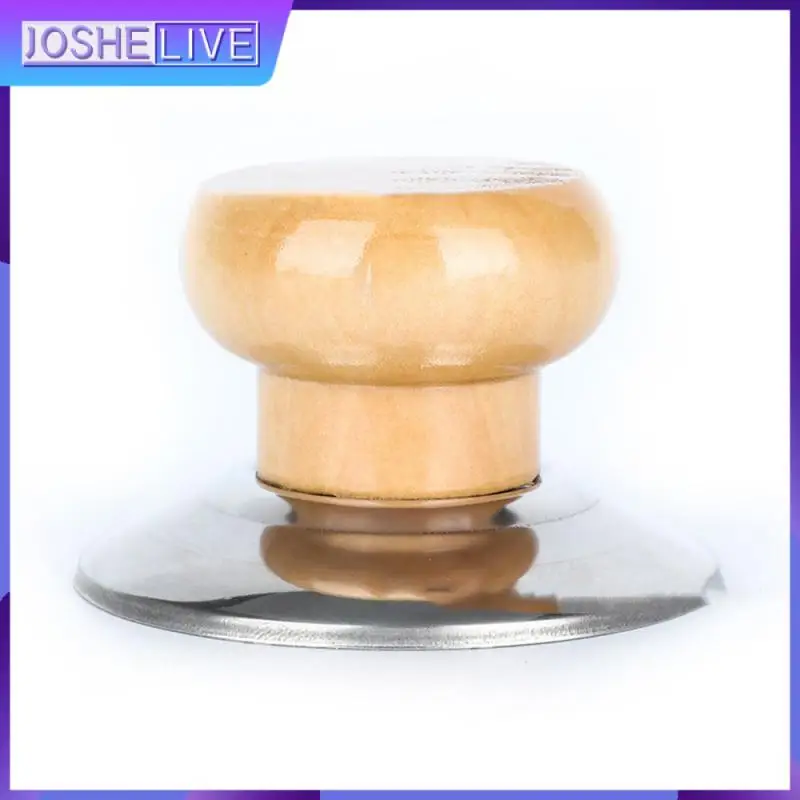 

Полированная гладкая противоожоговая Крышка для кастрюли, устойчивая к высоким температурам нержавеющая сталь, стандартная деревянная кр...