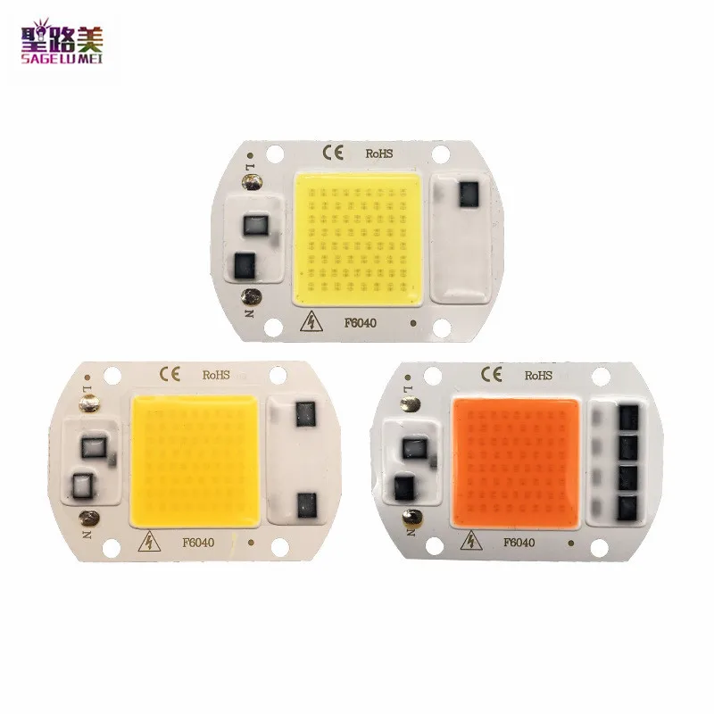 

1PCS LED COB Chip AC110V/AC220V 20W 30W 50W Warm White/White/UV Purple Full Spectrum Grow Plant Lamp Beads DIY Vegetable Flower