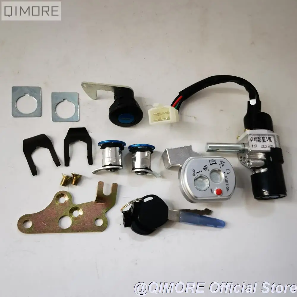 

4-проводной переключатель зажигания/набор ключей замка (тип II) для скутеров Zoomer Ruckus Style Icebear Maddog Lock Set