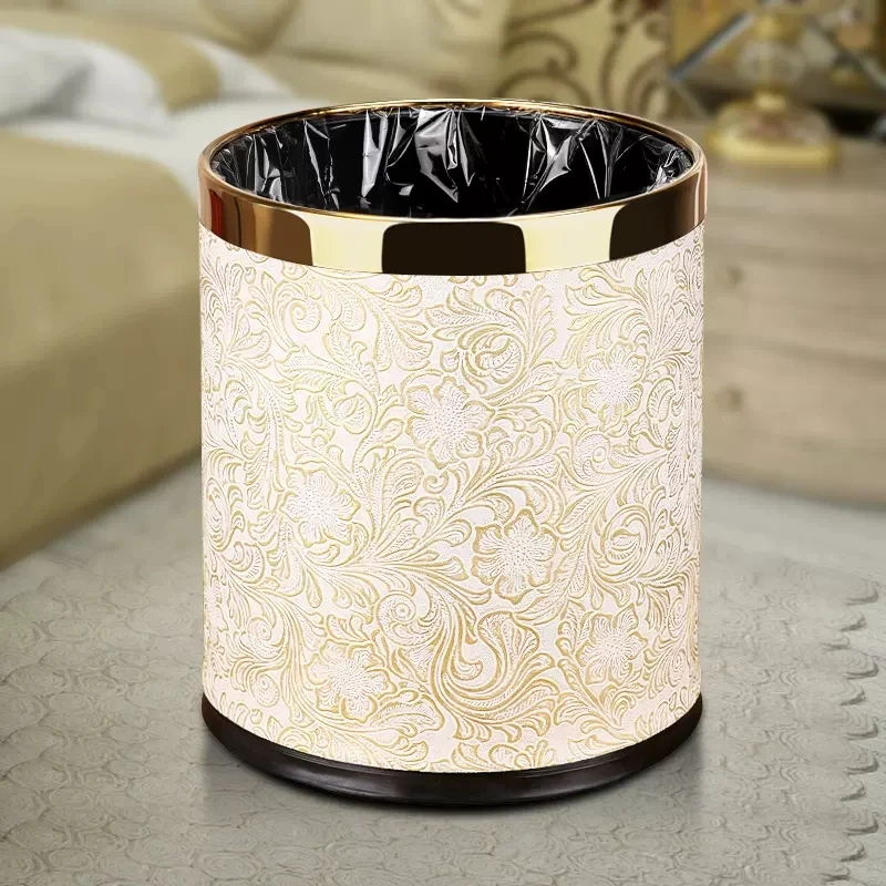 

Garden Bathroom Trash Can Living Room Modern Bedroom Design Nordic Style Office Trash Can Kitchen Metal Poubelle Household Items