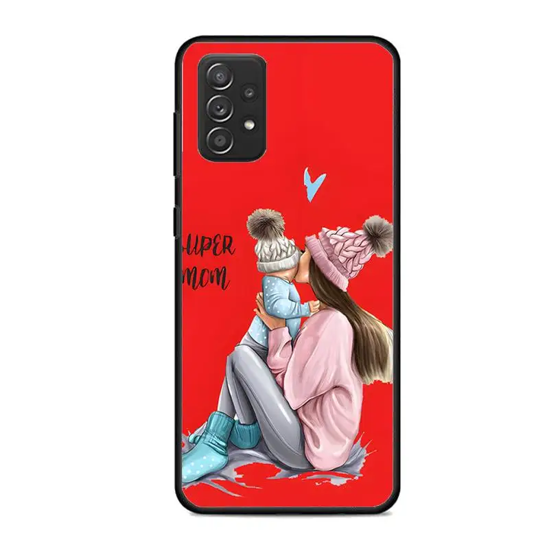 Mom Baby Girl Son Phone Case For Samsung Galaxy Note 5 8 9 10 20 Lite Plus Pro Ultra J4 J5 2016 Prime J 6 7 Funda |