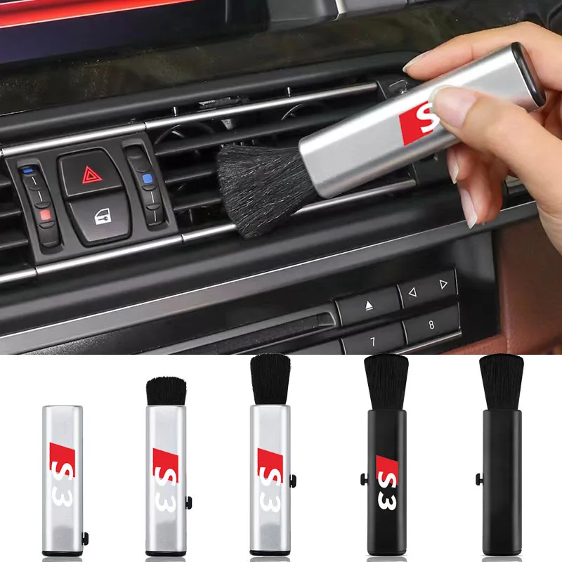 

Car dusting brush cleaning retractable soft brush For Audi Sline S S3 TT Q5 Q3 A8 A7 A5 A4 A1 A3 A6 Q7 Q8 S4 S5 S8 Sports Avant