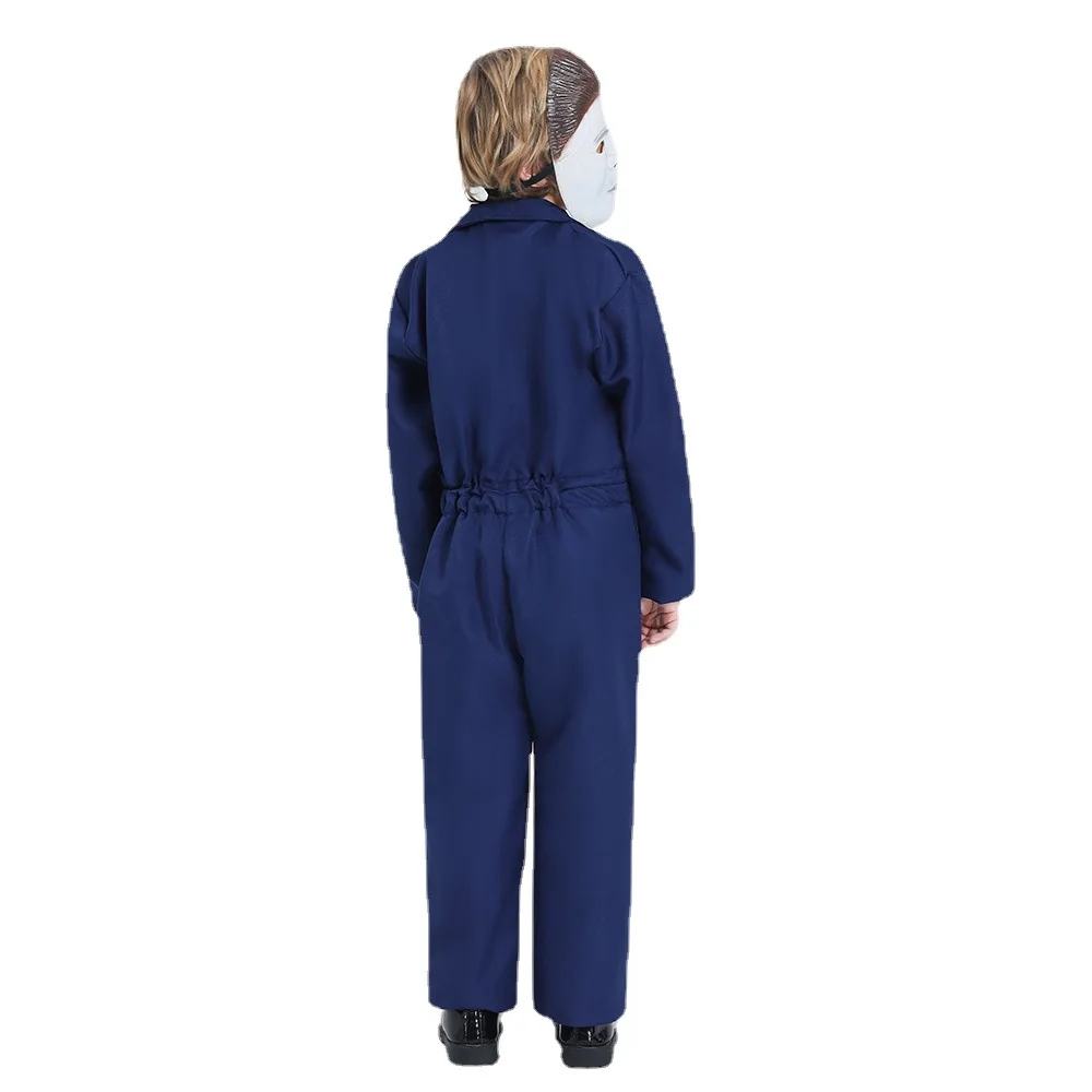 P-Jsmen Child Michael Myers Costume Cosplay Movie Halloween Character Uniform Halloween Costume for Kids