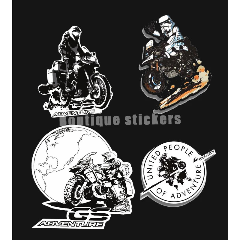 

Personality Motorcycle Modified Side Box Stickers Personalized Waterproof Reflective Decals Die-cut PVC Vinyl