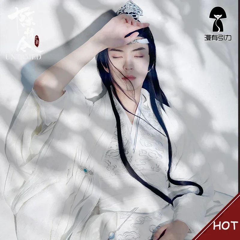 Wangji Косплей Мо Дао Ши Оригинальный Лан Чжань Древний Костюм Парик Вэй Усянь Ийл
