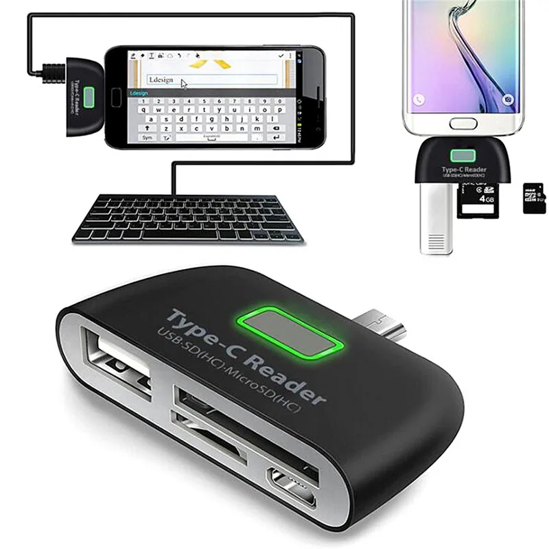

Док-станция для чтения SD/TF-карт, USB 2,0