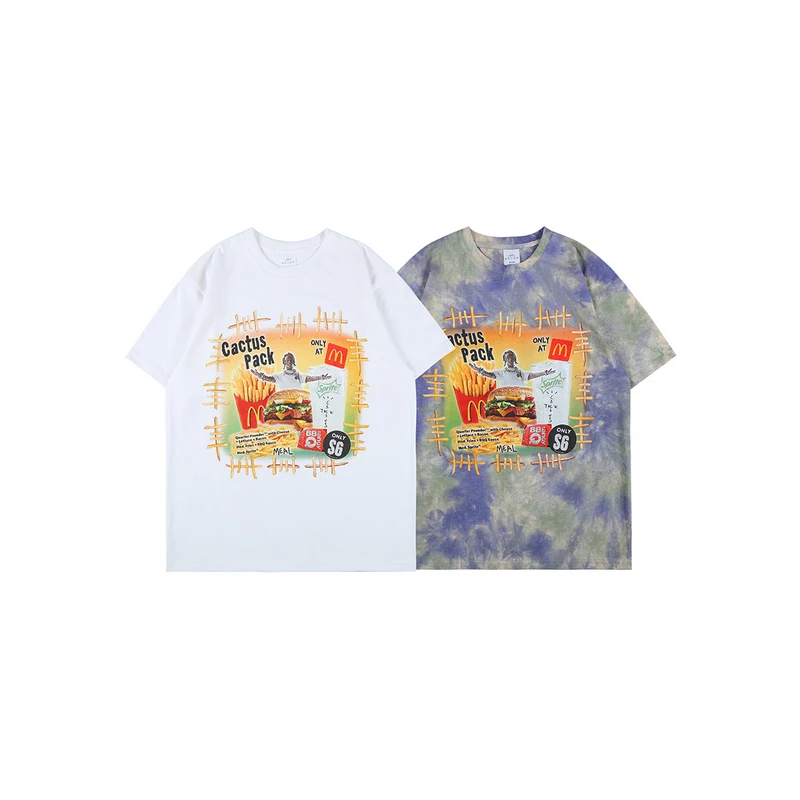 

Travis Scott Cactus Jack Astroworld T Shirt Men Women Best Quality Washed Do Old Travis Scott T-shirt Tees