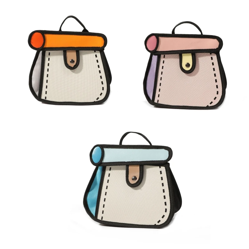 

Fashion Cake Bag Canvas Bag Doodle Shoulder Bag Two-dimensional Crossbody Bag
