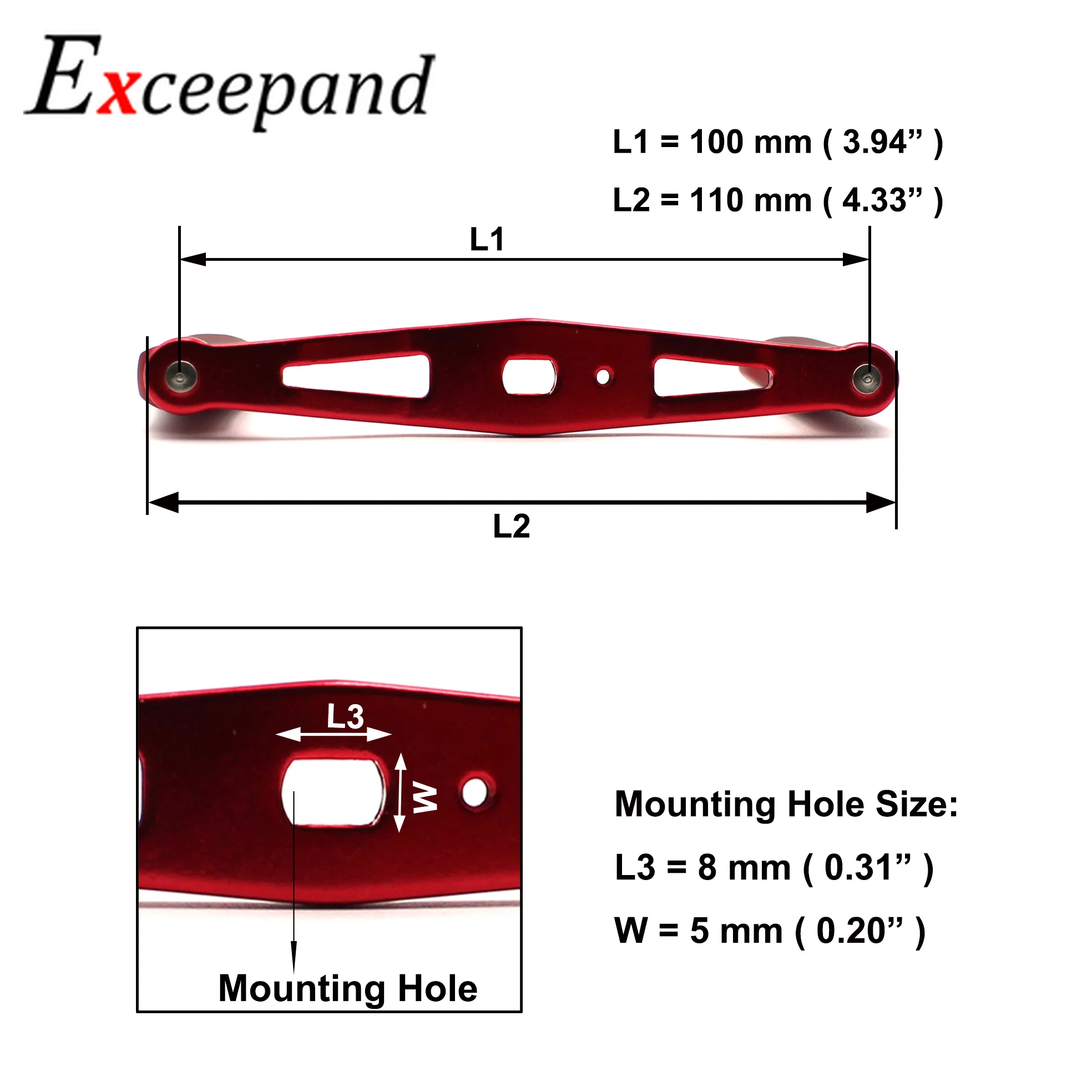 Рыболовная катушка с ручкой из алюминиевого сплава 100 мм 8 Х5