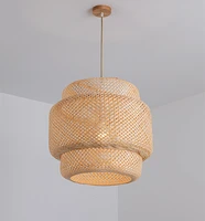 asia japan style pendant lights handmade bamboo hanglamp for living room bedroom dining room bar decor loft luminaire suspension
