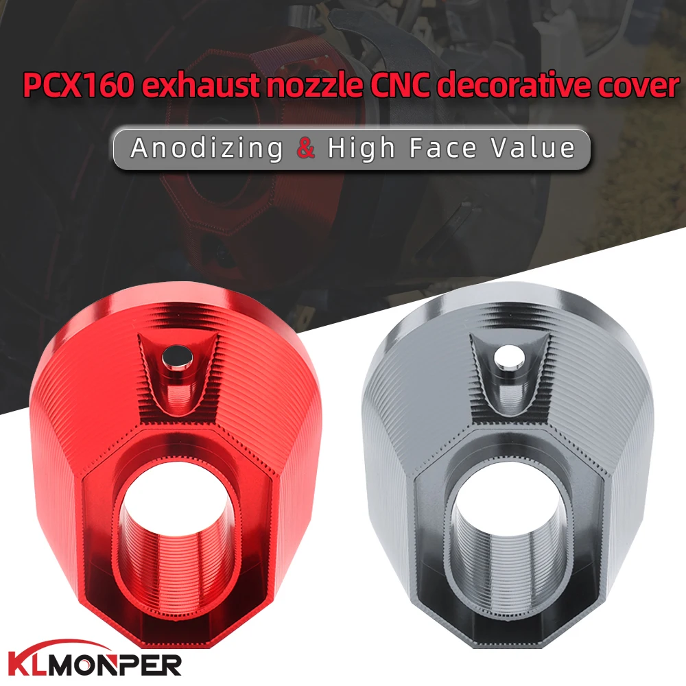 

For Honda PCX 125 160 PCX125 PCX160 2021 Motorcycle CNC Exhaust Tail Pipe Protector Cover Anti-scald Cover Cap Mount Accessories
