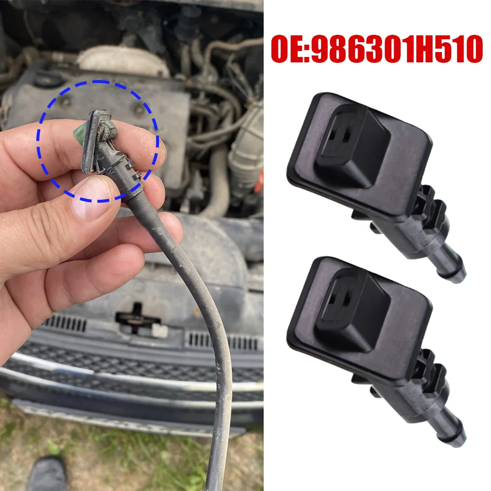 

2 шт. для Kia Ceed SW ED 2006 2007 2008 2009 2010 2011 2012 98630-1H510 Автоматическая насадка для омывателя ветрового стекла, черная, новая