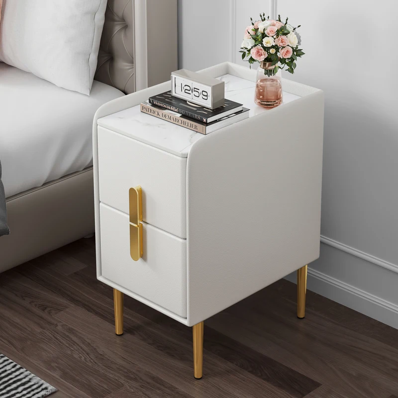 

Modern Side Nightstands Small Drawer Storage Bedroom Bedside Table Luxury Organizer Mesitas De Noche Home Furniture FY25XP