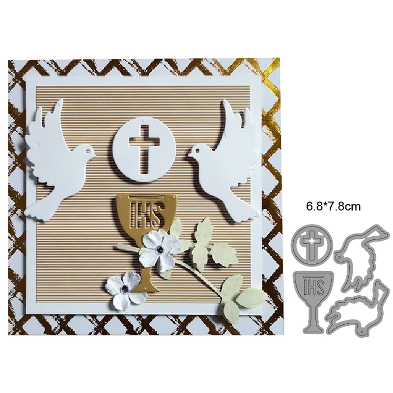 

Craft dies Pigeon IHS Lamp Metal Cutting Dies for DIY Scrapbooking dies cuts Embossing Album Cards Making Stencils dies new 2020